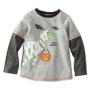 Mud Pie Halloween Dino Mummy T-Shirt  12-18 Months
